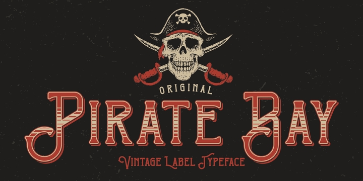 Пример шрифта Pirate Bay #1